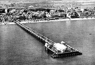 Aerial view of Deal Pier and the seafront