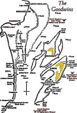 Chart of the Goodwin Sands