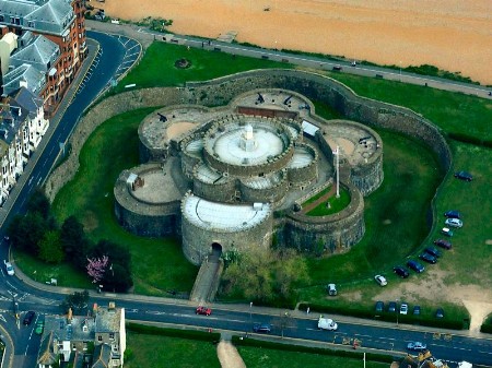 Aerial view of Deal Castle