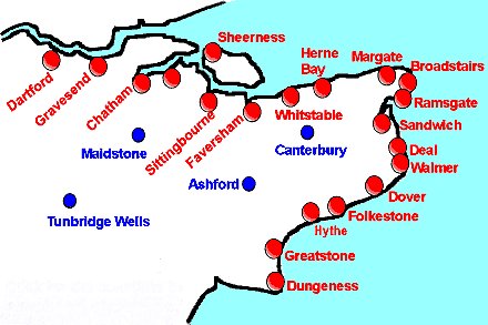 kent coastline map