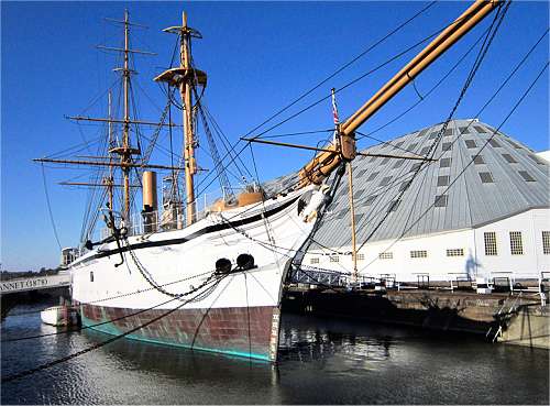 HMS Gannet, Chatham (photo: Ivor Dennis)