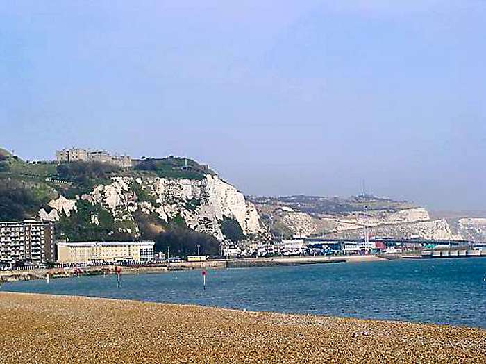 Dover docks and castle (photo: Harold Wyld)