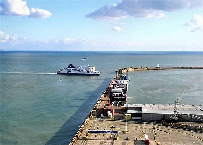 Ferry entering Dover Port (photo: Harold Wyld)