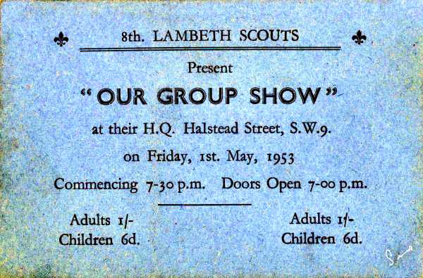 Show ticket for 1 May 1953