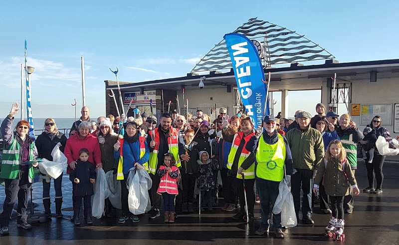 Deal beach clean on 18 February 2018 (photo: Steve Wakeford)