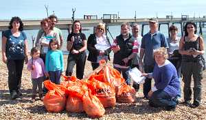 Deal beach clean on Sunday, 8 May 2011