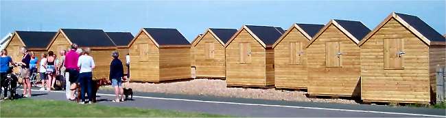 New beach huts on Walmer Beach - 7 July 2014