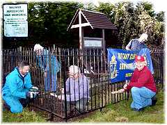 Clean-up for aviators' memorial (photo: Gerry Costa)