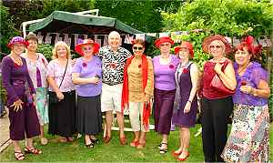 Red Hat Roses of Kent, with Gerry Costa (centre) and Viki Costa (far right)