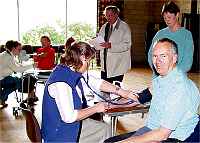 Checking blood pressure (photo: Gerry Costa)