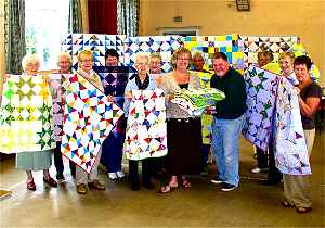 Baby quilt presentation on 17 May 2008 (photo: Harold Wyld)