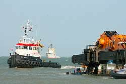 Goliath beached at Walmer (photo: Rob Riddle)