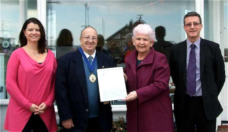 Walmer Parish Council receives a Local Councils Award.