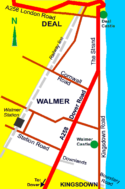 Sketch map of Walmer Parish